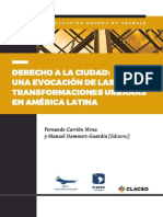 Derecho A La Ciudad. - Transformaciones Urbanas de America Latina PDF