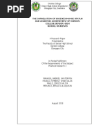 The Correlation of Socioeconomic Status and Academic Achievement of Gordon College Senior High School Students
