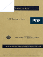 Field Testing of Soils - STP322