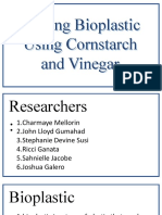 Making Bioplastic Using Cornstarch and Vinegar