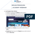 Panduan Pengguna Skill Academy Webinar: A. Alur Mengikuti Kelas Webinar