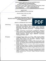 SK Penetapan Mahasiswa SNMPTN 2020 Sip PDF