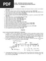 Ee 6501 - Power System Analysis Unit-3 Fault Analysis-Balanced Faults Part A