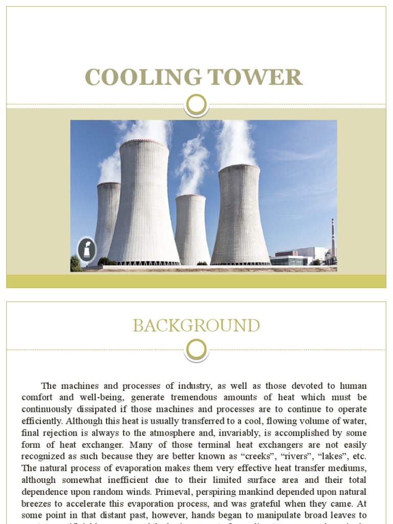 Cooling Tower | PDF | Engineering Thermodynamics | Heat Transfer