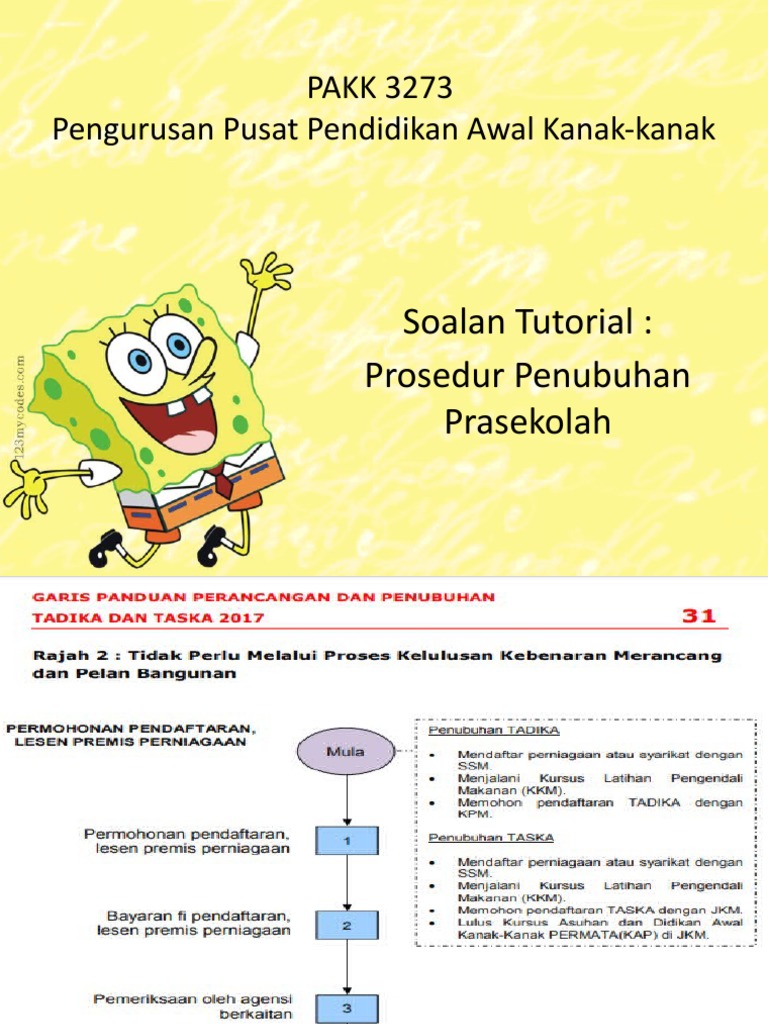 Tutorial-Prosedur Penubuhan Prasekolah  PDF