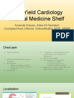 High Yield Cardiology Internal Medicine Shelf PDF