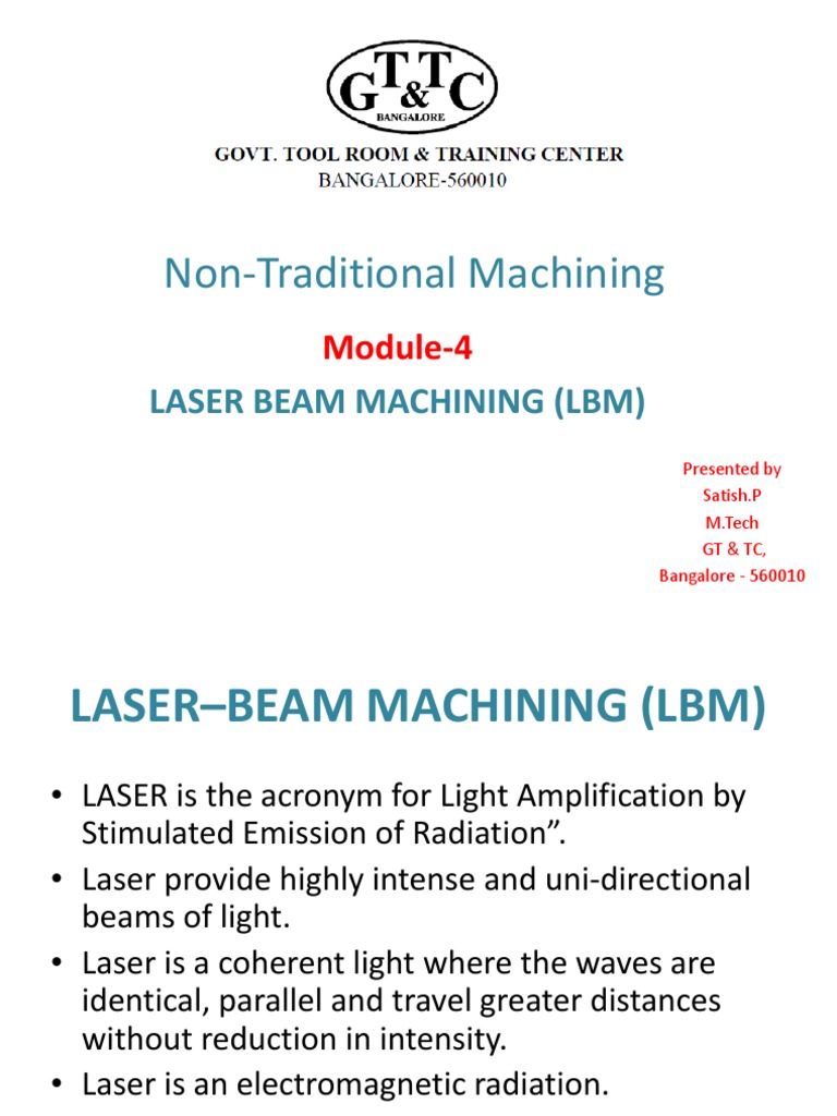 Laser Beam Machining A Detailed Explanation of the Working Principle