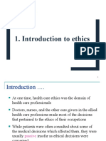 1 - Introduction To Ethics