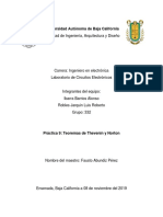 Teoremas de Thevenin y Norton en circuitos electrónicos