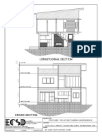Longitudinal Section: Proposed Two-Storey 5-Bedroom Residence