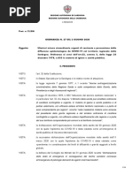 Ordinanza del presidente della Regione Sardegna n.27 Del 02/06/2020