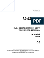 R.O. Desalination Unit Technical Manual IW Model 1996: Cat. No. M000-04