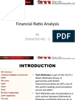Financial Ratio Analysis: by Syndicate No. - 5