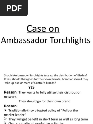Case on Ambassador(Group 3)