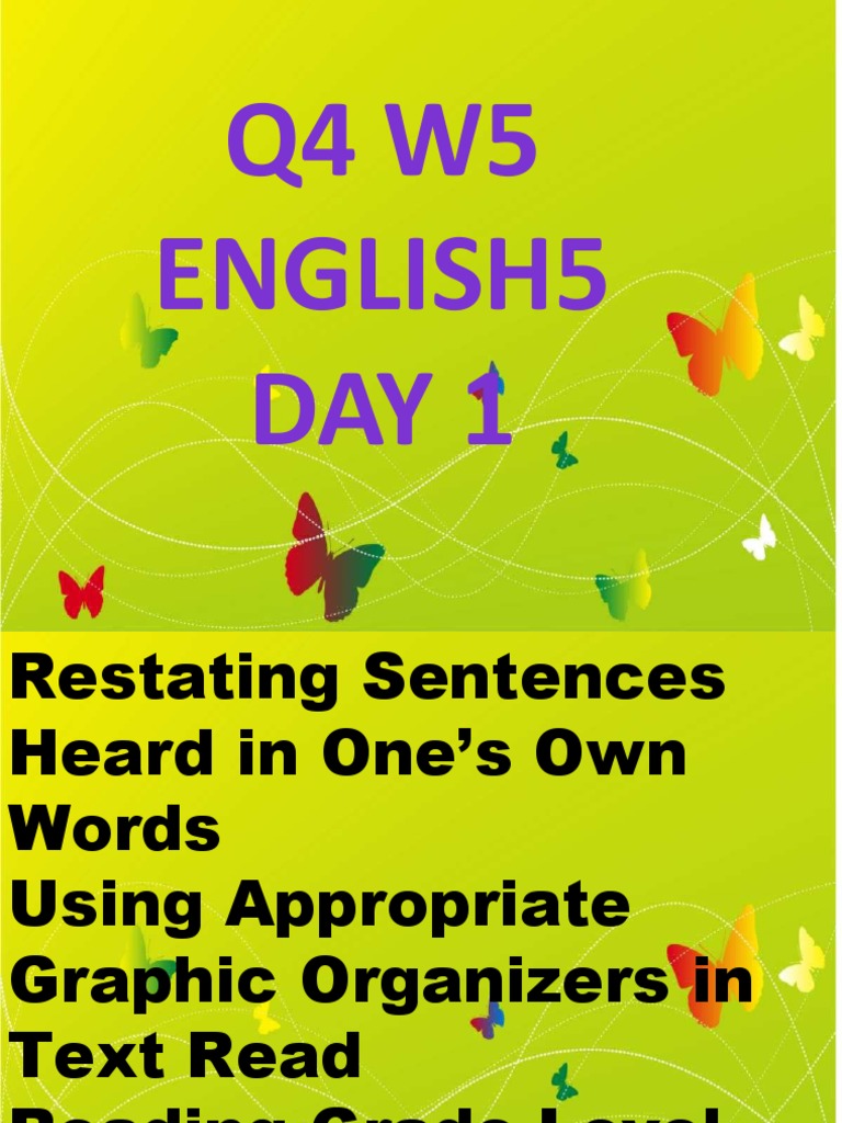 Teaching Sentence Restatement and Reading Skills | PDF | Multimedia