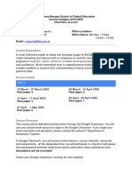 Online Course Grade 12 A Level Chemistry Syllabus