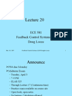 Mar. 30, 2007 Feedback Control Systems (II) © Douglas Looze 1