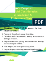 5 Purpose in Academic Professional Writing