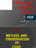 Method and Preservation of Food