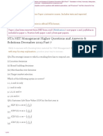 NTA NET Management Higher Questions and Answers & Solutions December 2019 Part 7