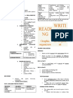 Readi NG Writi NG: Graphic Organizers Patterns of Developme NT