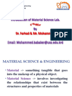 Duhok Polytechnic University Material Science Lab Introduction