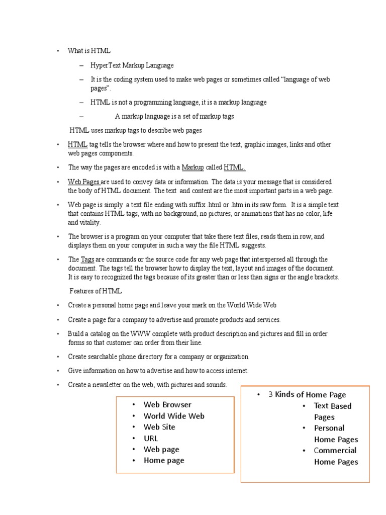 What Is HTML | PDF | Html | Html Element