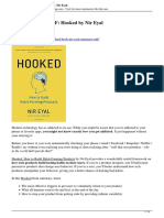 Hooked Book Nir Eyal Summary PDF