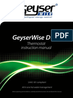 Geyserwise Dual: Thermostat Instruction Manual