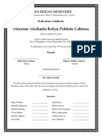 Dedication - Precious Michaela Rolyn Poblete Cabrera PDF