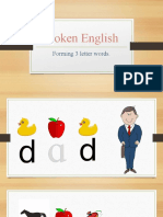 Spoken English Forming 3 Letter Words.