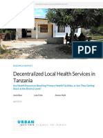 Decentralized Local Health Services in Tanzania