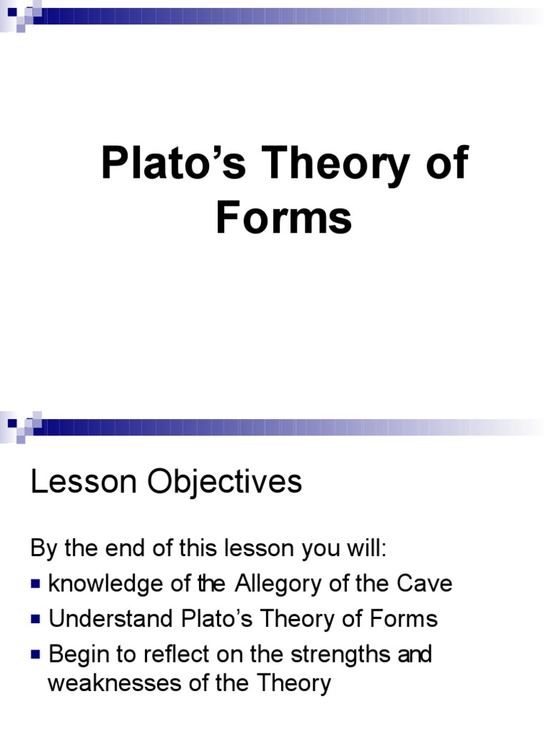 plato's theory of forms essay