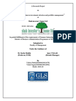 Role of Risk and Return in Investment Selection and Portfolio Management