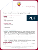 Interim Guidelines For Corona Virus Disease 2019 (COVID-19) : Current Situation