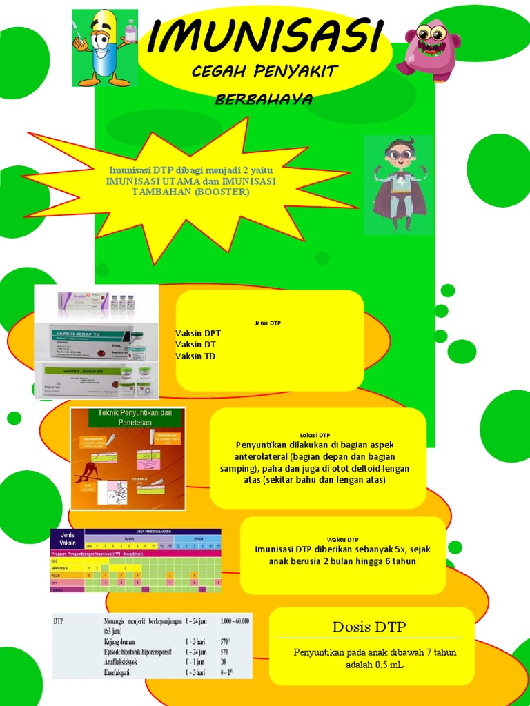 Poster Imunisasi DTP | PDF | Pengembangan Diri