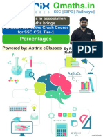 Percentages by RaMo Questions SSC CGL 2018 Crash Course PDF