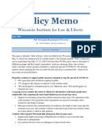 Policy Memo: Wisconsin Institute For Law & Liberty