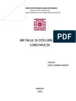 Metalul și oțelurile de construcții