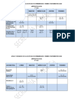 Aulas y HorariosPRIMER Cuatrimestre2020