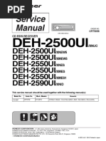 Pioneer Deh-2550ui Deh-2550ui Deh-2590ui Crt5056