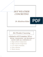 Hot Weather Concreting: Dr. Khaldoun Rahal