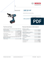 Product Data Sheet: Power Tools For Trade & Industry