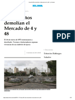 Hace 40 Años Demolían El Mercado de 4 y 48 - La Ciudad