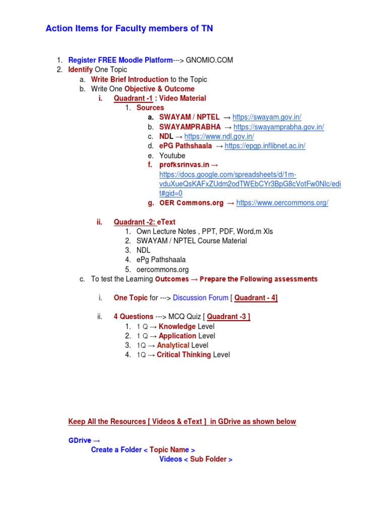 Action Items for TN Faculty on OER | PDF | Computers