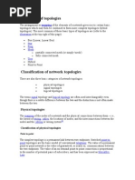 Basic Types of Topologies