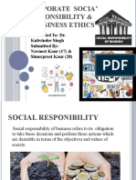 Corporate Social Responsibility & Business Ethics