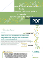 Anticonvulsants in The Treatment of Low Back Pain and Lumbar Radicular Pain: A Systematic Review and Meta-Analysis