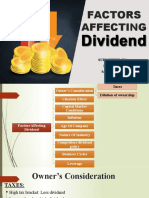 Determinants - Factors Affecting Dividend