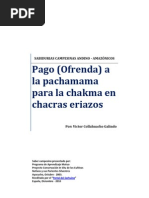 Pago (Ofrenda) a La Pachamama Para La Chakma (Barbecho) en Tierras Eriazos